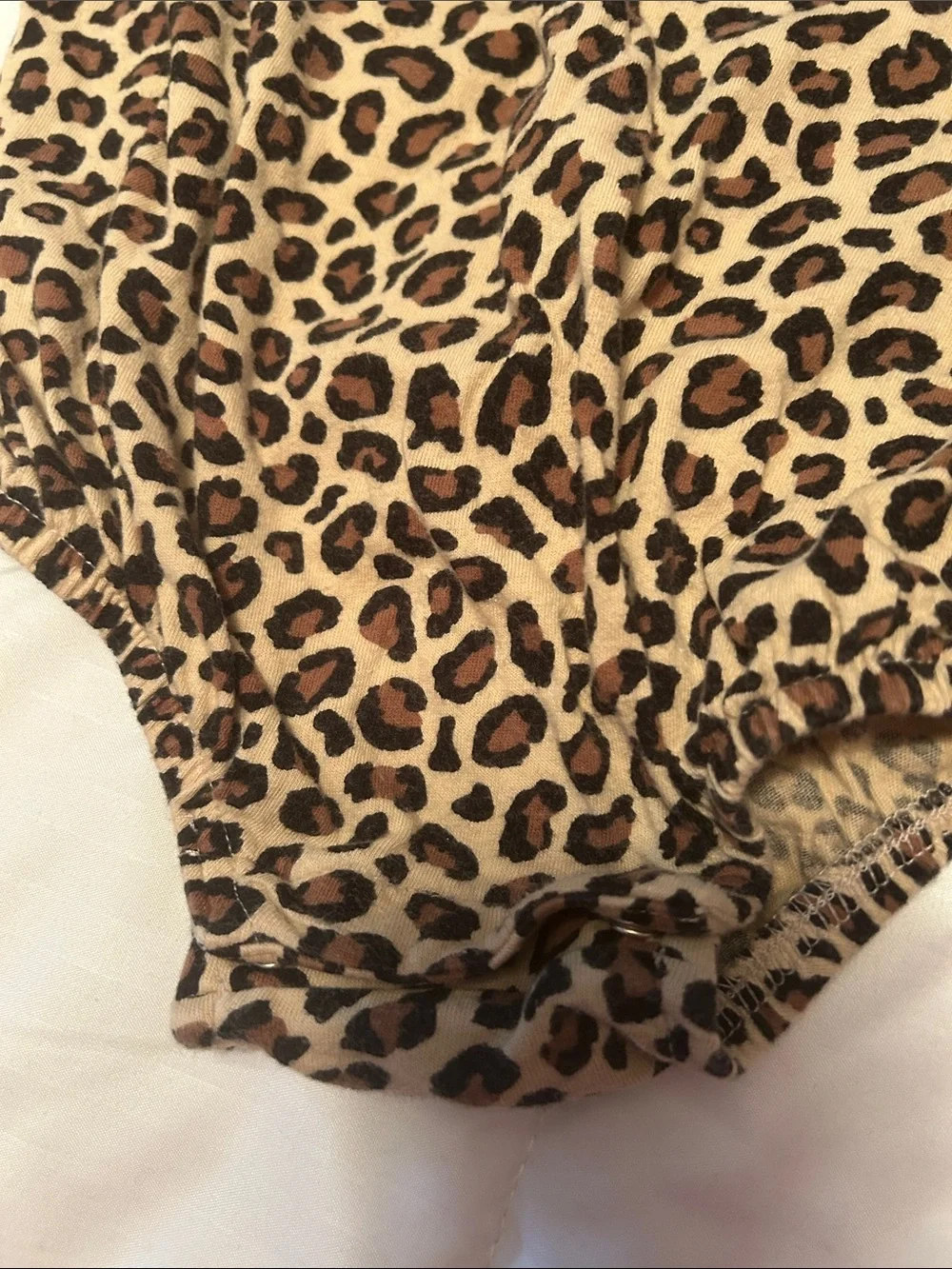 Old Navy Leopard Print Romper in Tan, Brown and Black and Garamimals Sweatshirt